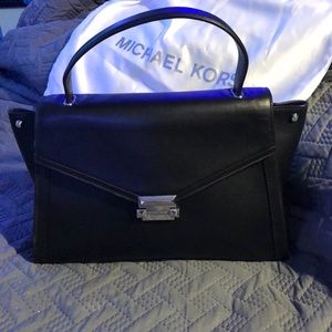 Michael Kors Whitney black leather